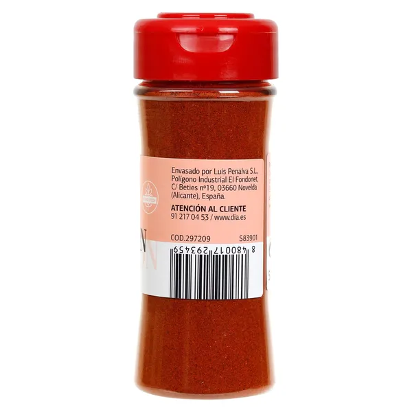 Pimentón picante Dia Vegecampo frasco 58 g 2