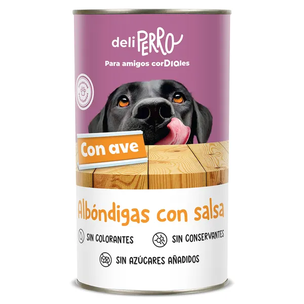 Alimento para perros de albóndigas con salsa con ave Dia Deliperro 1.2 Kg 2