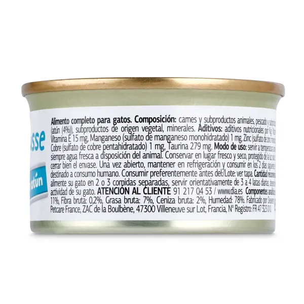 Mousse para gatos con atún Dia Deligato 85 g 3