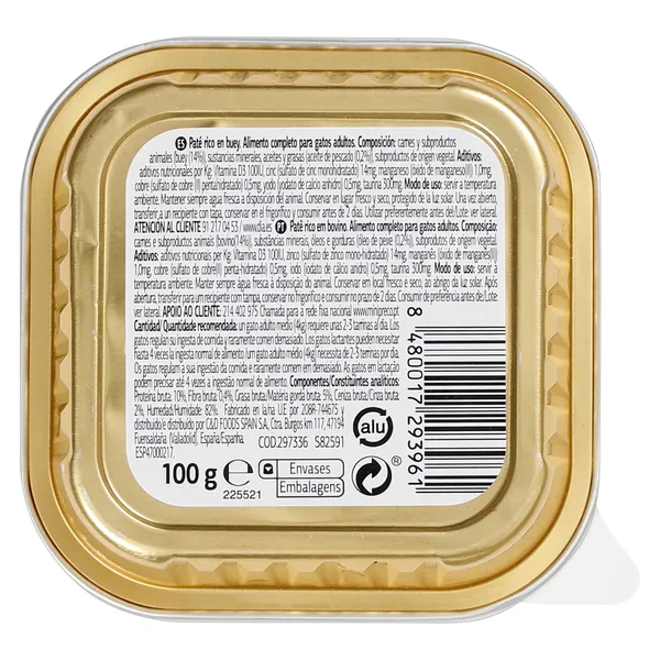 Paté para gato con buey Dia Deligato 100 g 4