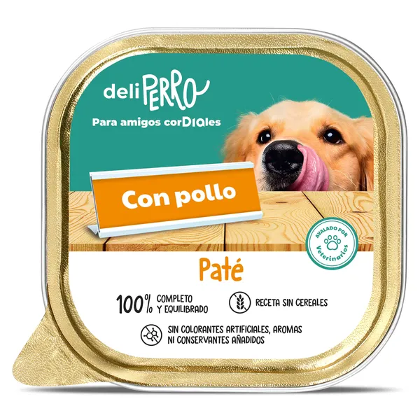 Paté para perro con pollo Dia Deliperro 300 g 2
