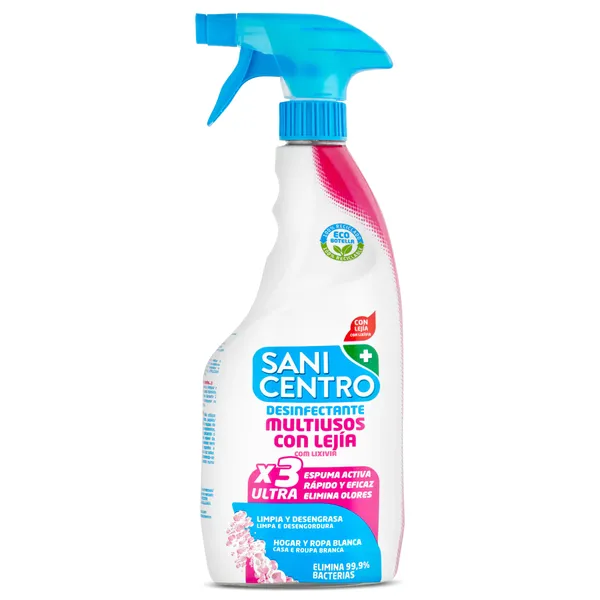 Limpiador multiusos con lejía Sanicentro spray 750 ml 2