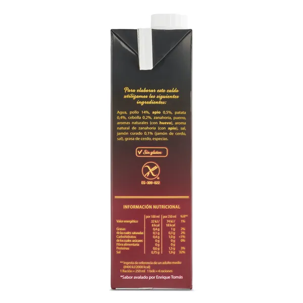 Caldo de pollo con jamón gourmet Gallina Blanca 1 L 3