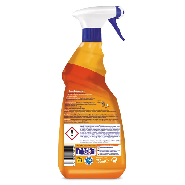 Limpiador quitagrasas cítrico con bioalcohol Tenn spray 750 ml 2