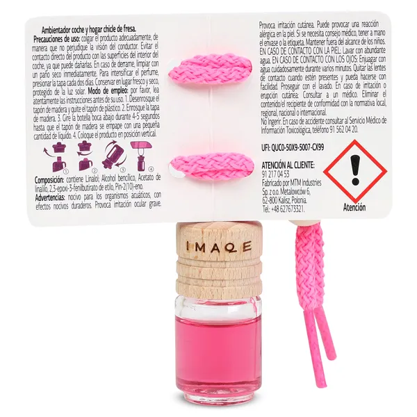 Ambientador para coche y hogar chicle de fresa Dia Imaqe 4 ml 3