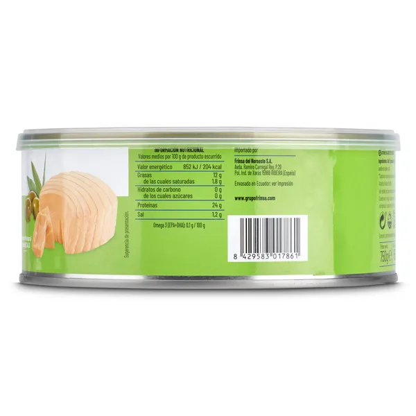 Atún en aceite de oliva Ribeira lata 650 g 2