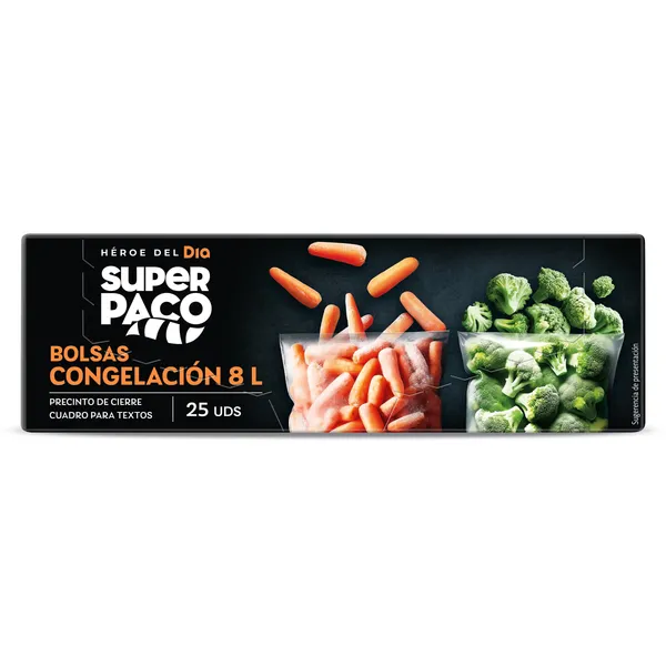 Bolsas de congelación 8 litros Dia Super Paco 25 unidades 2