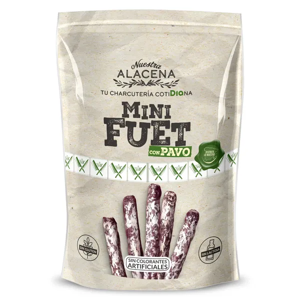 Mini fuet de pavo Dia Nuestra Alacena 50 g 2
