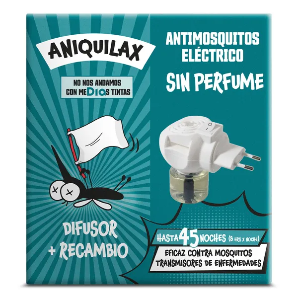 Insecticida eléctrico antimosquitos difusor + recambio Aniquilax de Dia caja 1 unidad 2