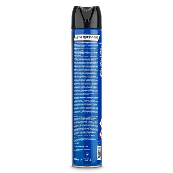 Insecticida moscas y mosquitos sin perfume Dia Aniquilax 750 ml 2