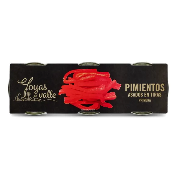 Pimientos rojos asados en tiras Joyas del valle 3 x 60 g 2