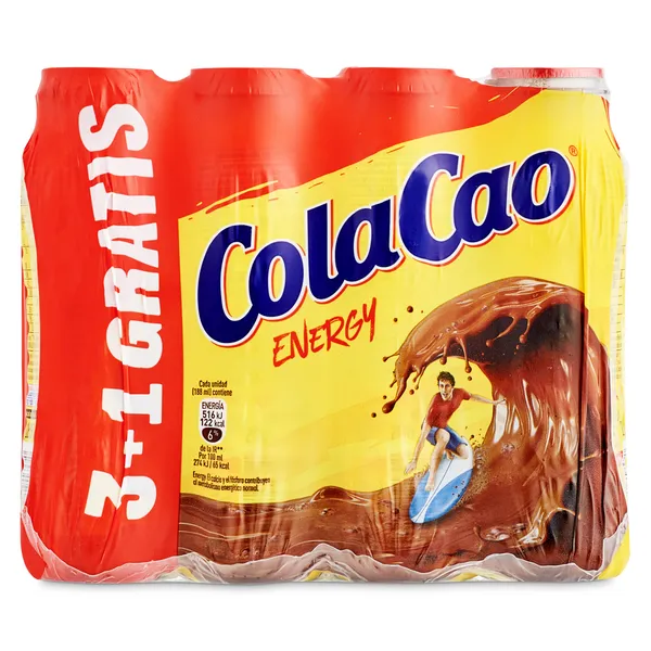 Batido energy ColaCao pack 3 + 1 x 188 ml 2