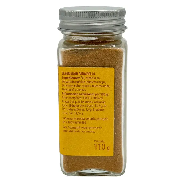 Sazonador pollo El avion frasco 110 g 3