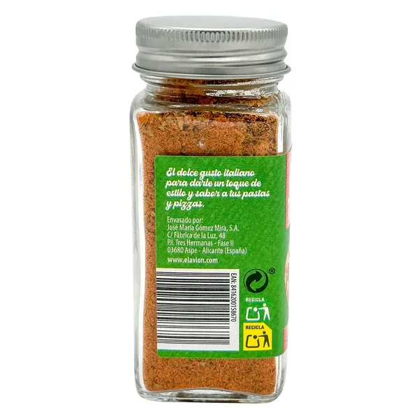 Sazonador pasta pizza El avion frasco 60 g 2