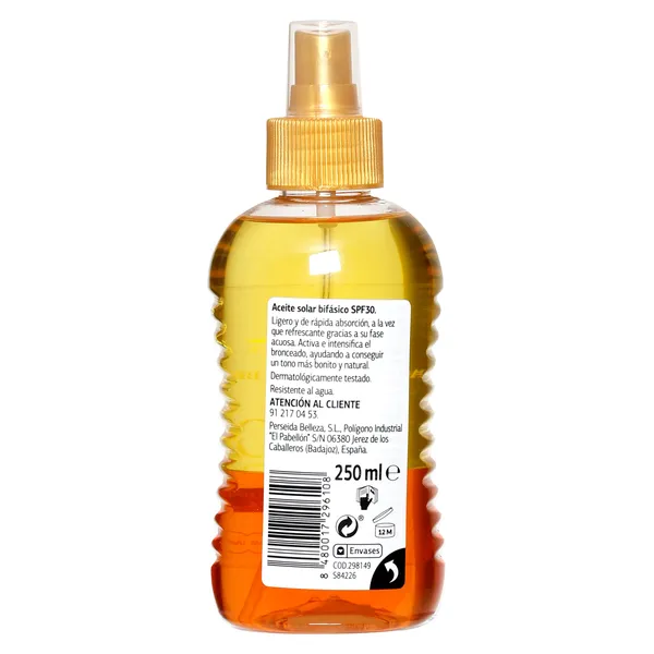 Aceite solar bifásico spf 30 Imaqe de Dia spray 250 ml 2