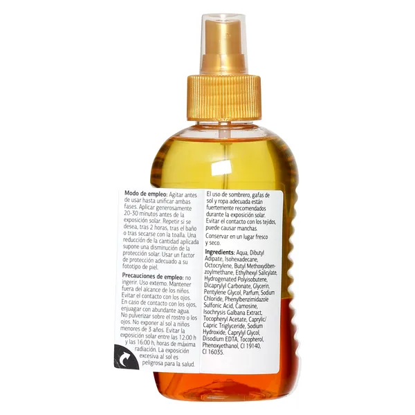 Aceite solar bifásico spf 30 Imaqe de Dia spray 250 ml 3