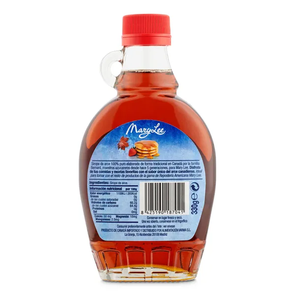 Sirope de arce puro Mary Lee bote 250 ml 2