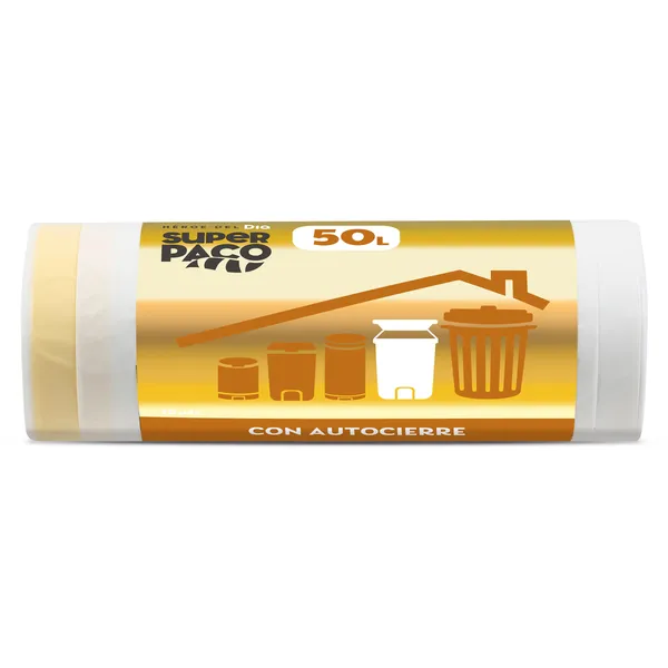 Bolsa de basura 50 L con autocierre Dia Super Paco 10 unidades 2