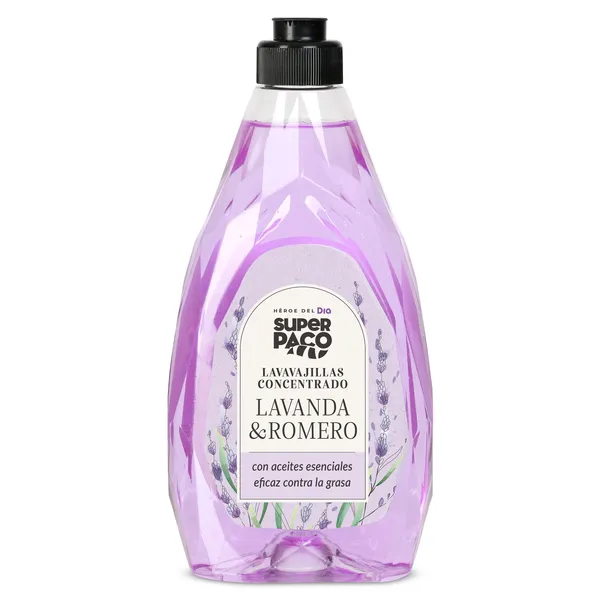 Lavavajillas a mano concentrado lavanda y romero Dia Super Paco 500 ml 2