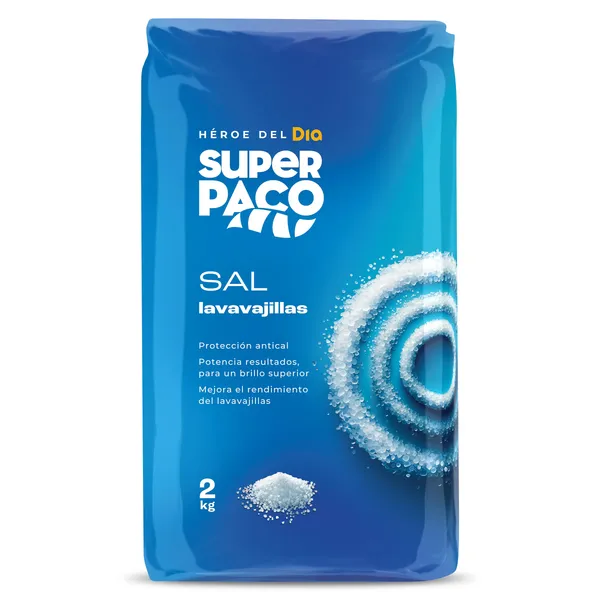 Sal para lavavajillas Dia Super Paco 2 Kg 2