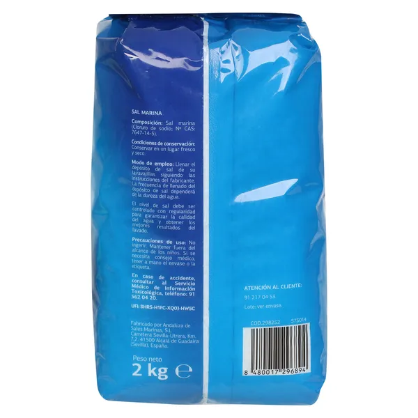 Sal para lavavajillas Dia Super Paco 2 Kg 3