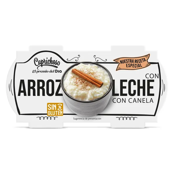 Arroz con leche con canela Caprichoso Dia pack 2 x 125 g 2