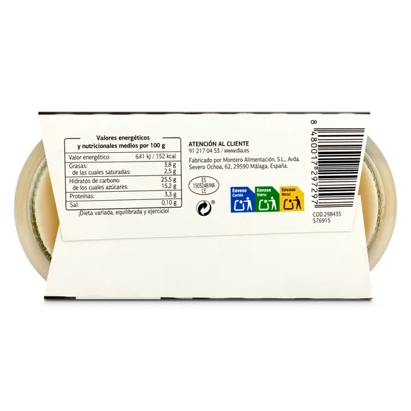 Arroz con leche con canela Caprichoso Dia pack 2 x 125 g 4