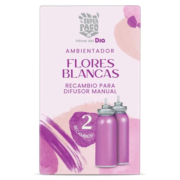 Recambio ambientador manual flores blancas Dia Super Paco 2 unidades 2