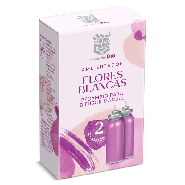 Recambio ambientador manual flores blancas Dia Super Paco 2 unidades 3