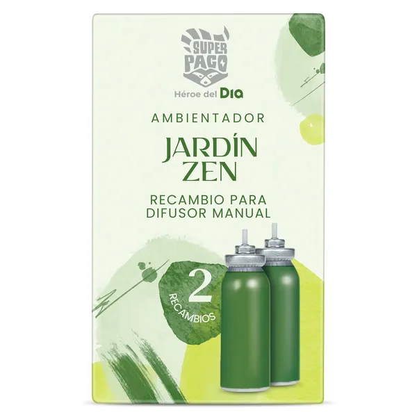 Ambientador jardín zen recambio  Super Paco de Dia caja 2 unidades 2