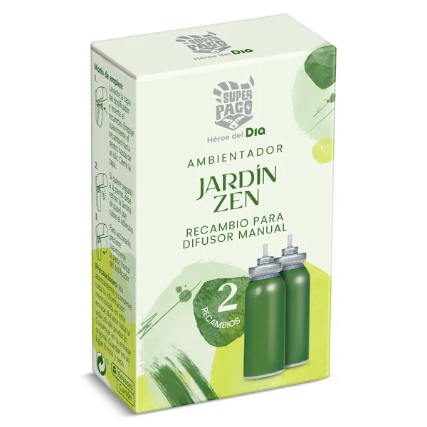Ambientador jardín zen recambio Super Paco de Dia caja 2 unidades