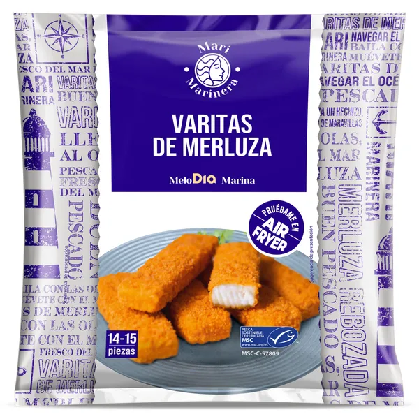 Varitas de merluza MSC Dia Mari Marinera bolsa 450 g
