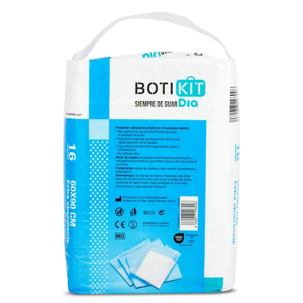 Protector cubrecamas 60 x 90 cm Botikit de Dia bolsa 16 unidades 3