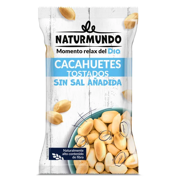 Cacahuetes tostados sin sal añadida Dia Naturmundo 200 g 2