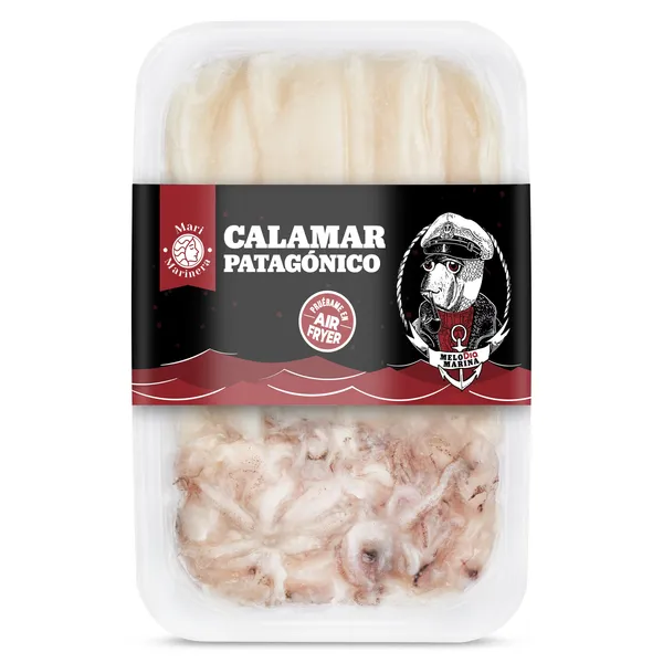 Calamar entero limpio patagónico Mari Marinera de Dia bandeja 400 g 2