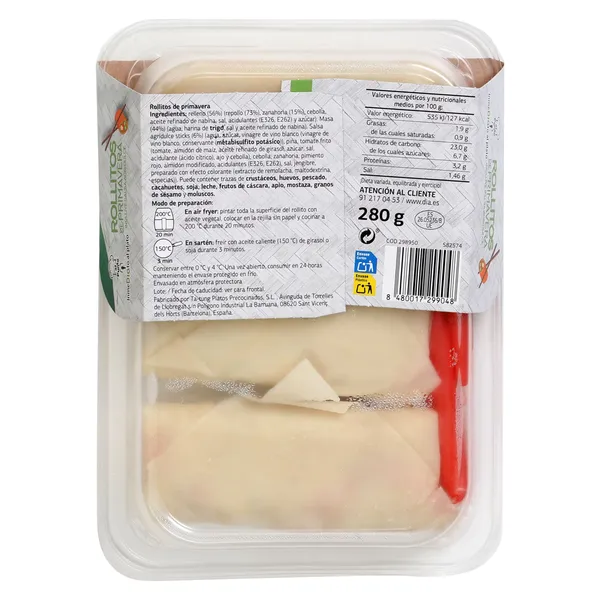 Rollitos de primavera Al Punto Dia 280 g 2