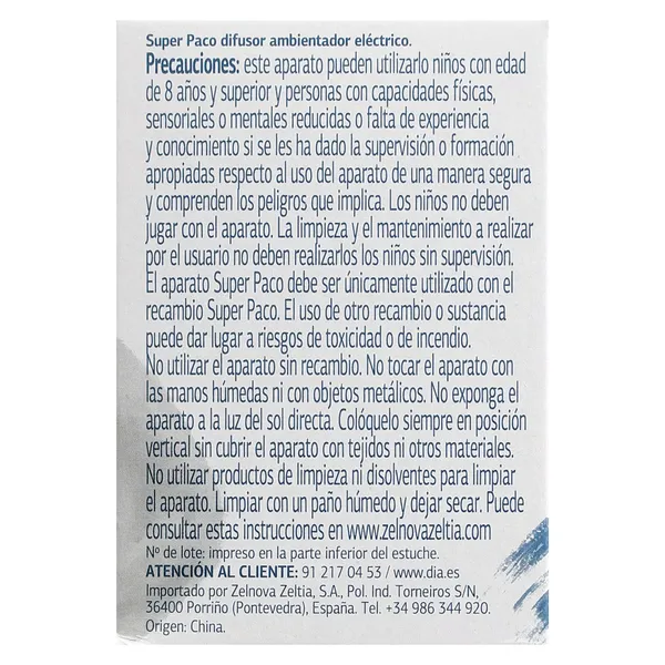 Difusor ambientador eléctrico Dia Super Paco 1 unidad 5