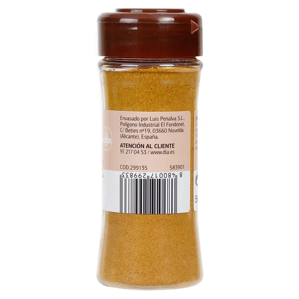 Jengibre molido Dia Vegecampo frasco 50 g 2