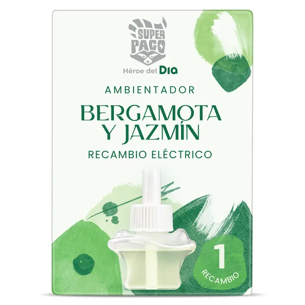 Recambio ambientador eléctrico bergamota y jazmín Dia Super Paco 1 unidad 2