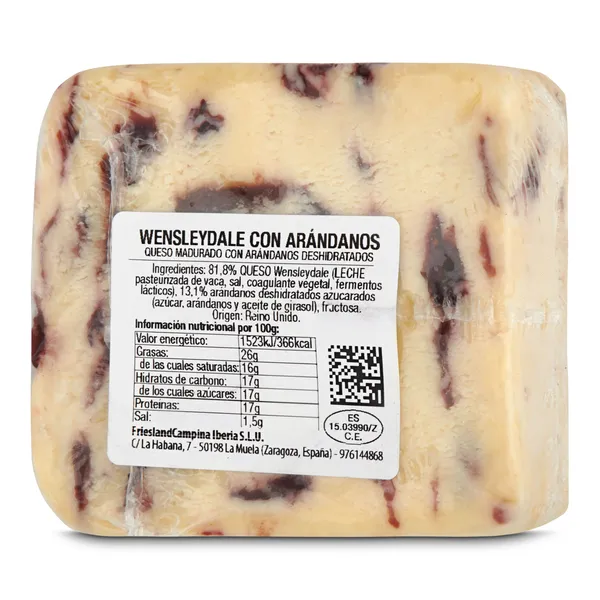 Queso Wensleydale con arándanos Quesería del Mundo 150 g 5