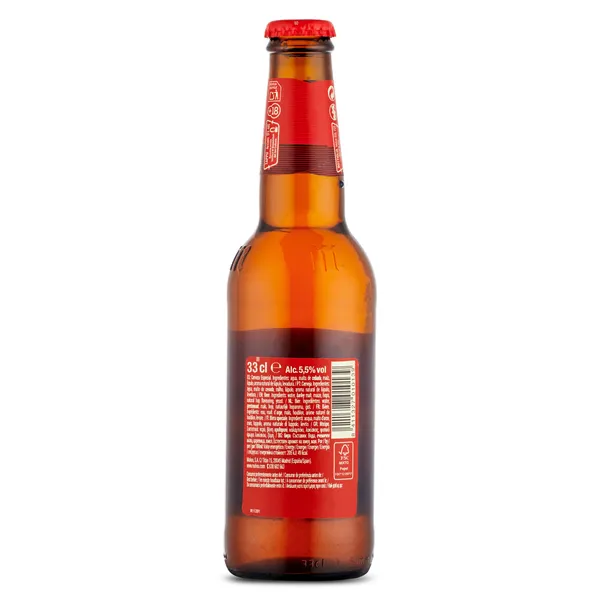 Cerveza sin filtrar Mahou 5 Estrellas botella 33 cl 2