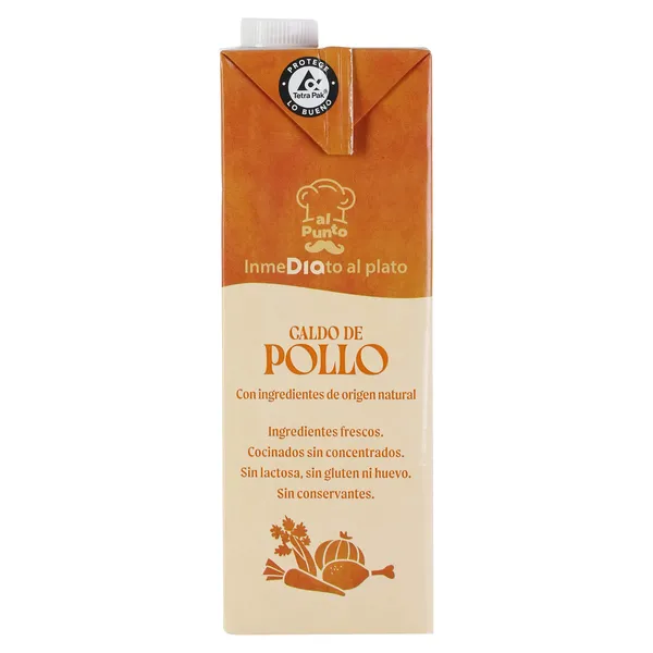 Caldo natural de pollo y hortalizas Dia Al Punto 1 L 4