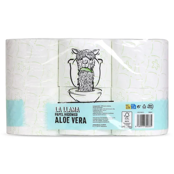 Papel higiénico aloe vera 3 capas Dia La Llama 6 unidades 4