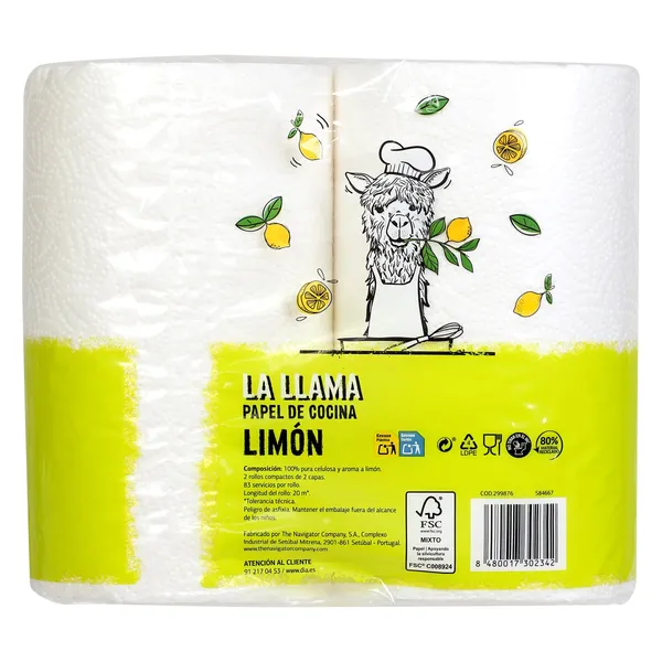 Papel de cocina limón Dia La Llama 2 unidades 4