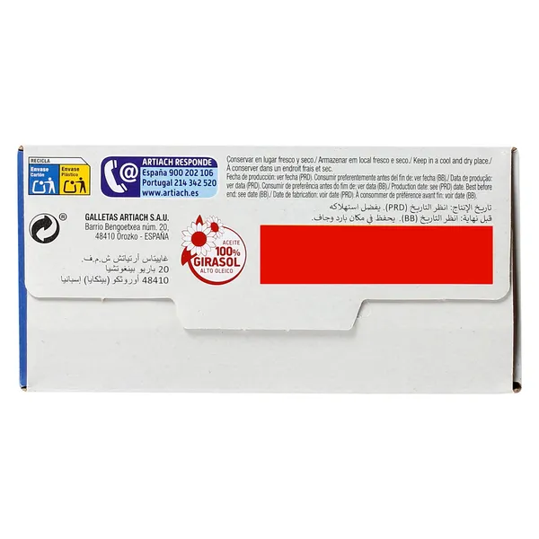Galletas al horno 0% azúcares añadidos Marbú Dorada caja 400 g 4
