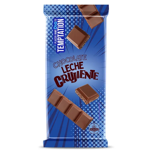 Chocolate con leche crujiente Dia Temptation 75 g 2