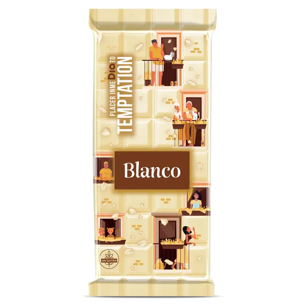 Chocolate blanco Dia Temptation 100 g 2