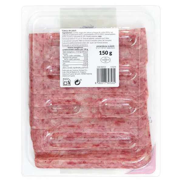 Cabeza de jabalí Dia Nuestra Alacena 150 g 3