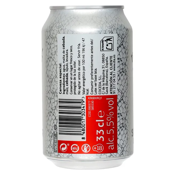 Cerveza sin filtrar Dia Ramblers 33 cl 3