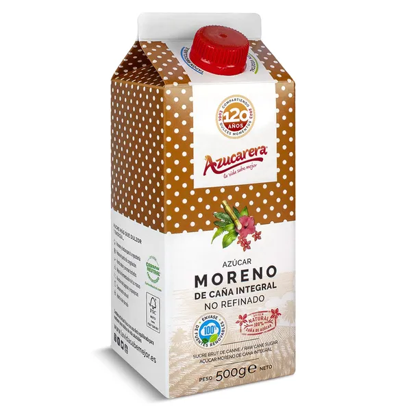 Azúcar moreno de caña integral Azucarera 500 g 3